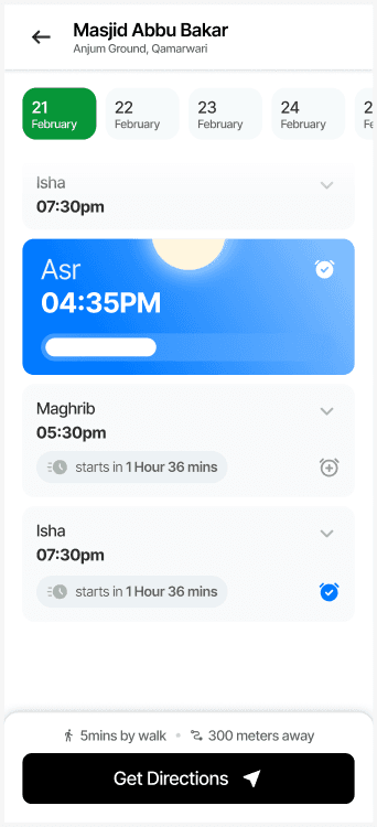 MosqueSync Prayer Times